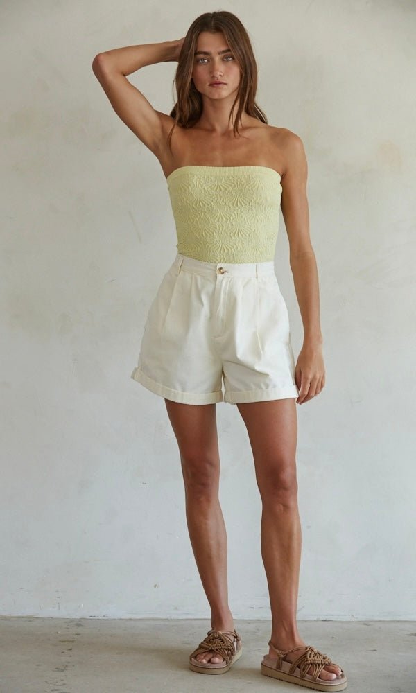 ZOE TUBE TOP | BANANA - Shop Luna London