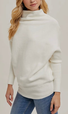 HARPER DOLMAN SWEATER | WHITE