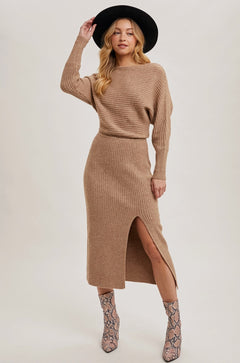 MACEY MIDI KNIT DRESS