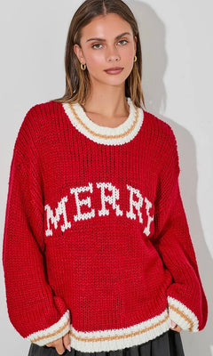 'MERRY' CHRISTMAS SWEATER