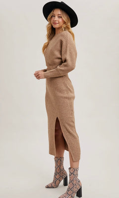 MACEY MIDI KNIT DRESS