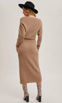 MACEY MIDI KNIT DRESS