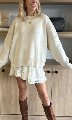 HOLLIS CREAM SWEATER