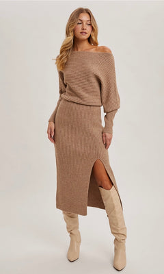 MACEY MIDI KNIT DRESS