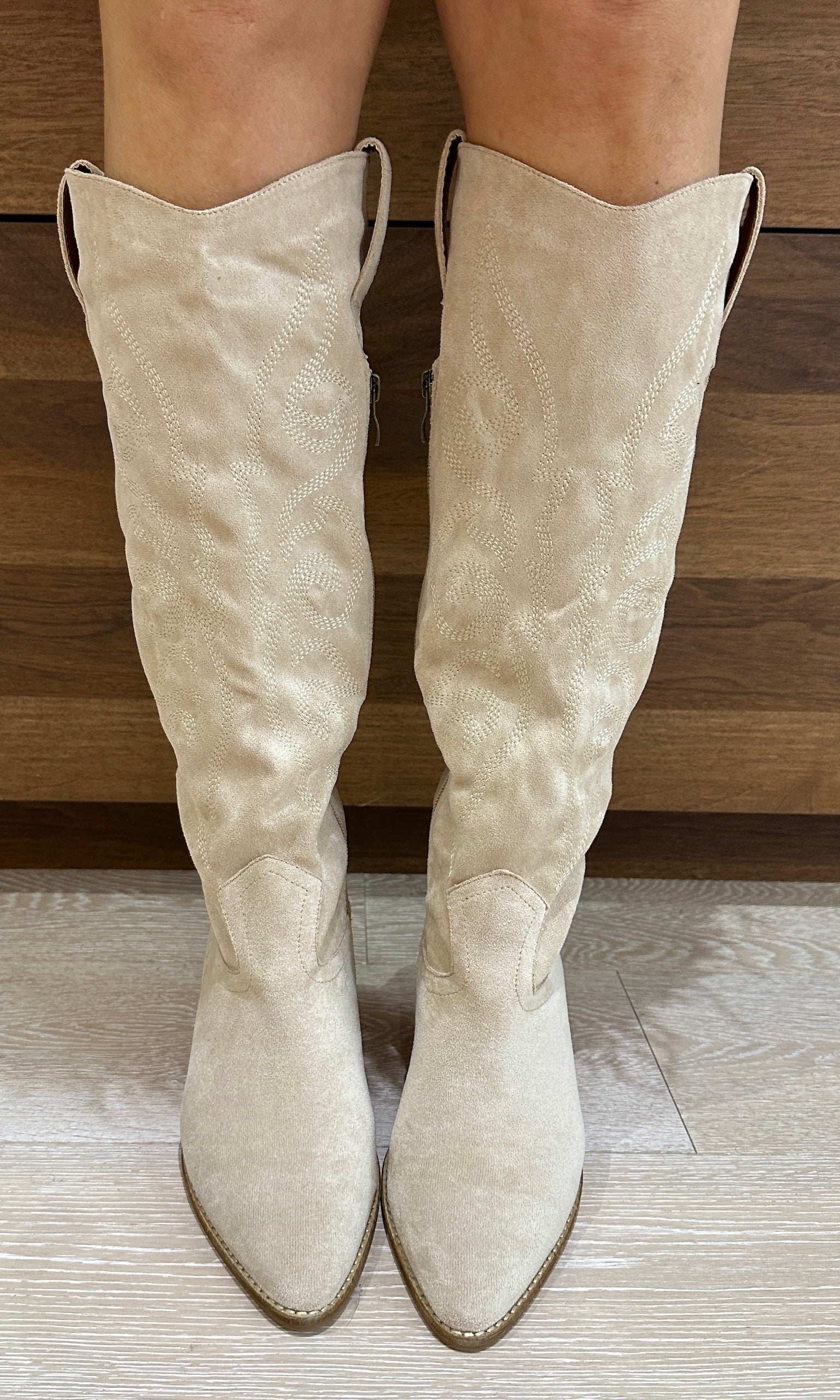 MONROE WESTERN BOOTS | TAUPE