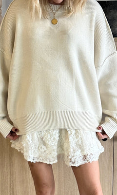 HOLLIS CREAM SWEATER