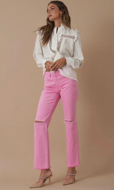 LIFE OF THE PARTY JEANS | BUBBLEGUM PINK