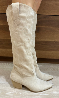 MONROE WESTERN BOOTS | TAUPE