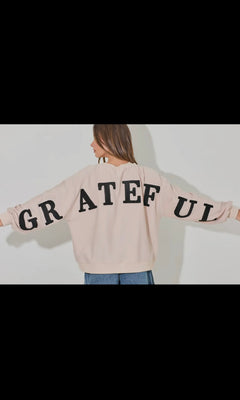 GRATEFUL PUFF PRINT VARSITY CREW