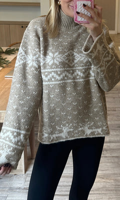 ALPINE KNIT SWEATER | BIEGE