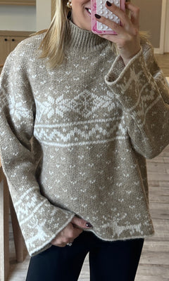 ALPINE KNIT SWEATER | BIEGE