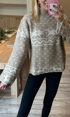 ALPINE KNIT SWEATER | BIEGE