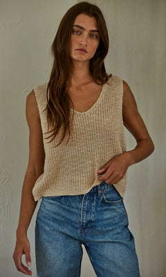 STELLA KNIT SWEATER V-NECK