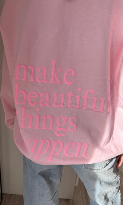 BEAUTIFUL THINGS HOODIE | PINK - Shop Luna London