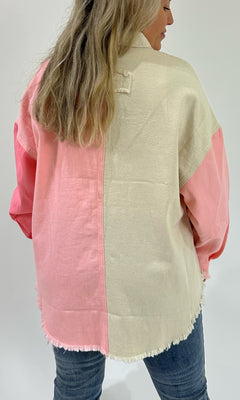 COTTON CANDY COLORBLOCK SHACKET