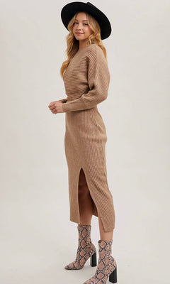 MACEY MIDI KNIT DRESS - Shop Luna London