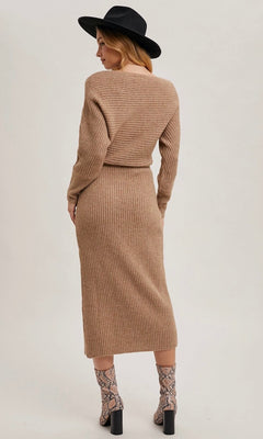 MACEY MIDI KNIT DRESS - Shop Luna London