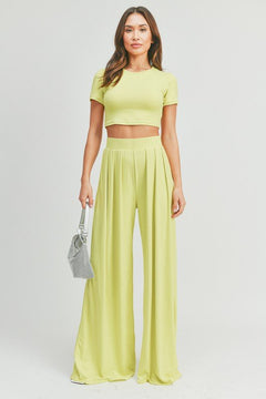 TRENDSETTER TWO PIECE SET | LIME - Shop Luna London